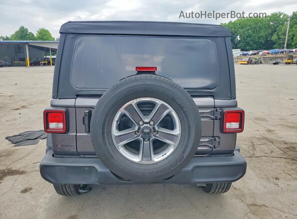 1C4HJXDN3MW762420 2021 JEEP WRANGLER Gray Вид ззаду