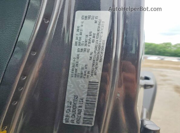 1C4HJXDN3MW762420 2021 JEEP WRANGLER Gray Вид наклейки з VIN-кодом