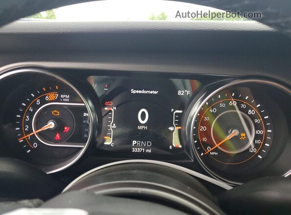 1C4HJXDN3MW762420 2021 JEEP WRANGLER Gray Вид щитка приладів