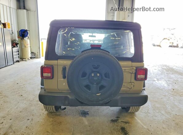 1C4HJXDN3NW226875 2022 JEEP WRANGLER Beige Rear view