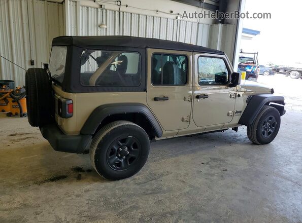 1C4HJXDN3NW226875 2022 JEEP WRANGLER Beige Rear right