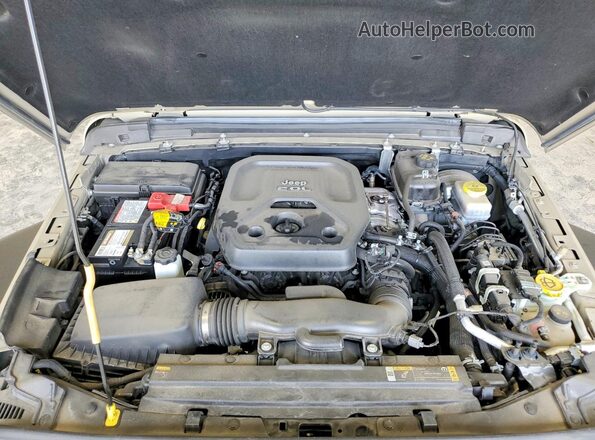 1C4HJXDN3NW226875 2022 JEEP WRANGLER Beige Engine compartment view