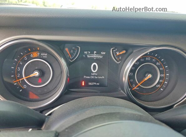 1C4HJXDN4JW265811 2018 JEEP WRANGLER Белый Вид щитка приборов
