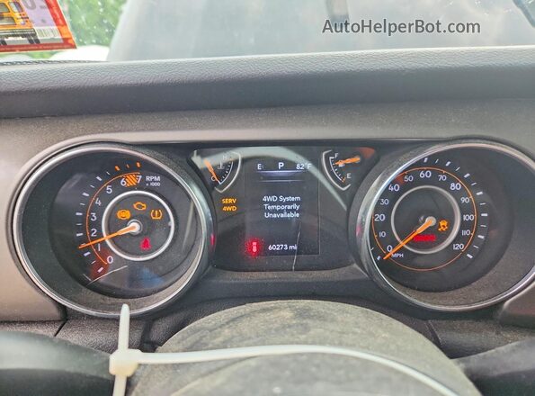 1C4HJXDN4KW636161 2019 JEEP WRANGLER Black Instrument cluster view