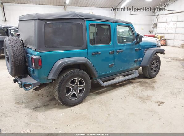 1C4HJXDN4LW134509 2020 JEEP WRANGLER UNLIMITED Green Trasero derecho
