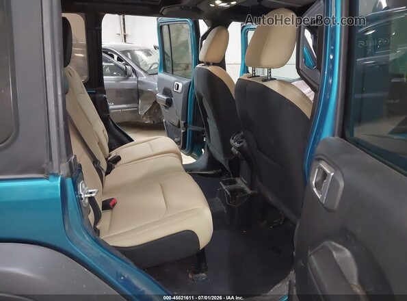 1C4HJXDN4LW134509 2020 JEEP WRANGLER UNLIMITED Green Vista de la etiqueta del VIN