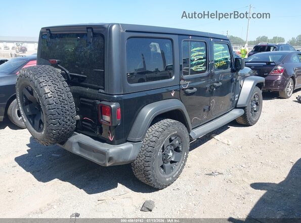 1C4HJXDN4LW165047 2020 JEEP WRANGLER UNLIMITED Black Tył prawy