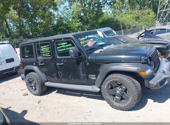 1C4HJXDN4LW165047 2020 JEEP WRANGLER UNLIMITED Black Widok wnętrza z tyłu