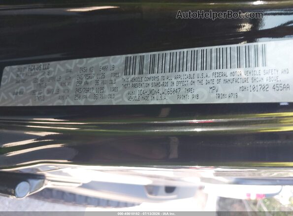 1C4HJXDN4LW165047 2020 JEEP WRANGLER UNLIMITED Black Widok komory silnika
