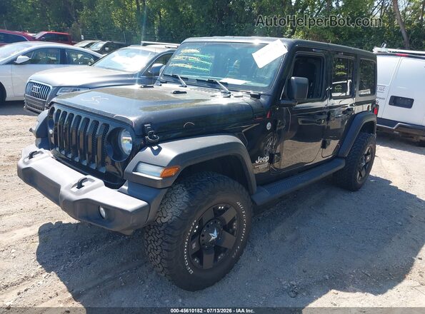 1C4HJXDN4LW165047 2020 JEEP WRANGLER UNLIMITED Black Przód lewy