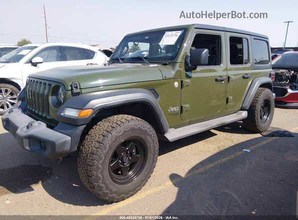 1C4HJXDN4LW340011 2020 JEEP WRANGLER UNLIMITED Green Przód lewy