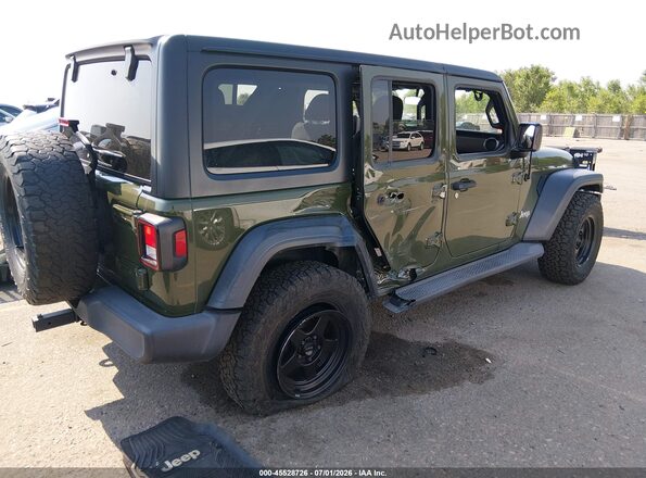 1C4HJXDN4LW340011 2020 JEEP WRANGLER UNLIMITED Green Tył prawy