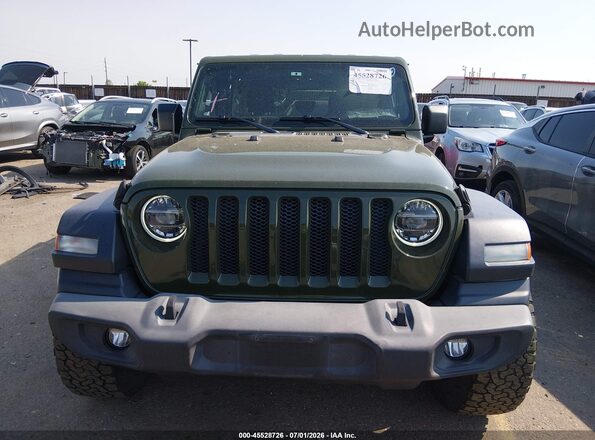 1C4HJXDN4LW340011 2020 JEEP WRANGLER UNLIMITED Green Widok zestawu wskaźników