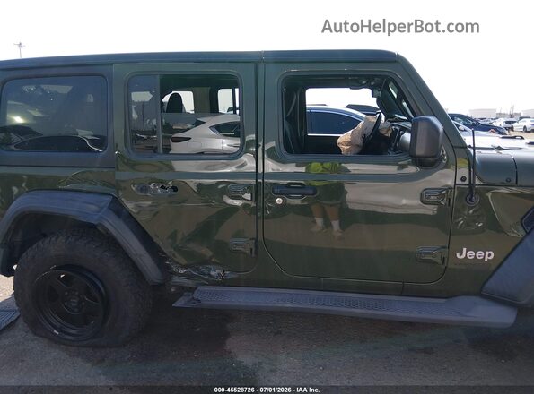 1C4HJXDN4LW340011 2020 JEEP WRANGLER UNLIMITED Green Widok wnętrza z tyłu