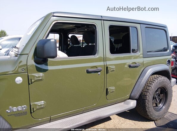 1C4HJXDN4LW340011 2020 JEEP WRANGLER UNLIMITED Green Widok wnętrza 360 stopni