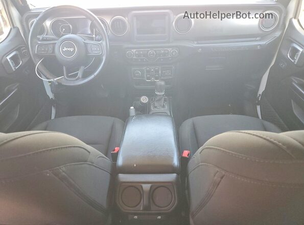 1C4HJXDN4LW348237 2020 JEEP WRANGLER Белый Вид панели приборов