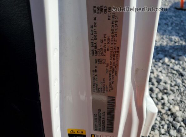 1C4HJXDN4NW232135 2022 JEEP WRANGLER White Widok naklejki z numerem VIN