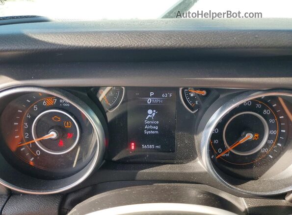 1C4HJXDN4NW232135 2022 JEEP WRANGLER White Widok zestawu wskaźników