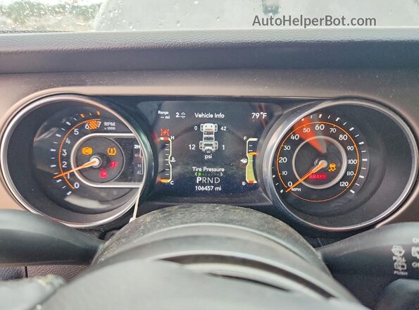 1C4HJXDN5LW329437 2020 JEEP WRANGLER Серый Вид щитка приборов