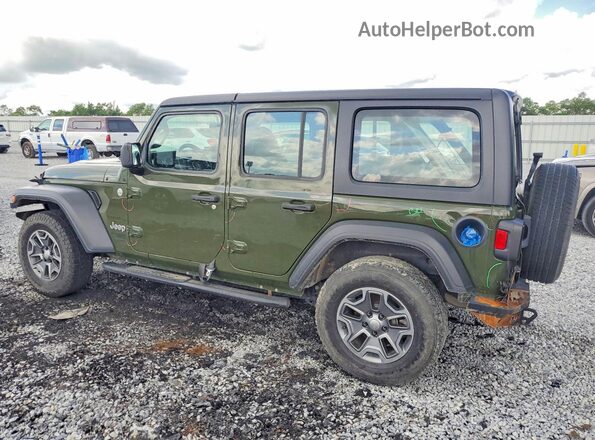 1C4HJXDN5MW549162 2021 JEEP WRANGLER Green Tył lewy