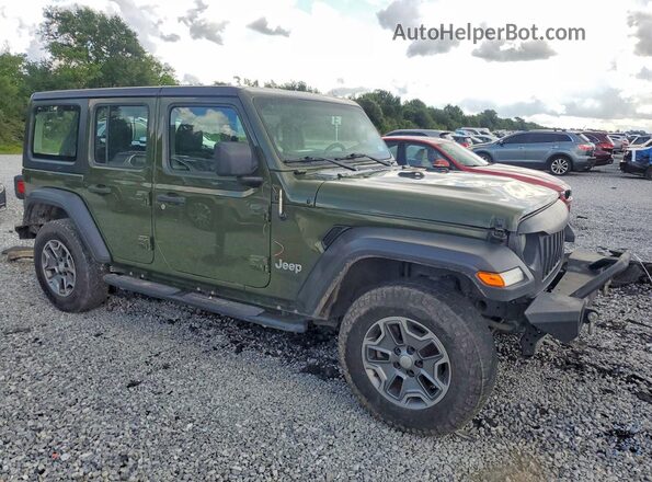 1C4HJXDN5MW549162 2021 JEEP WRANGLER Green Przód prawy