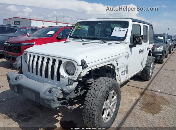 1C4HJXDN5MW630775 2021 JEEP WRANGLER UNLIMITED Белый Вид спереди
