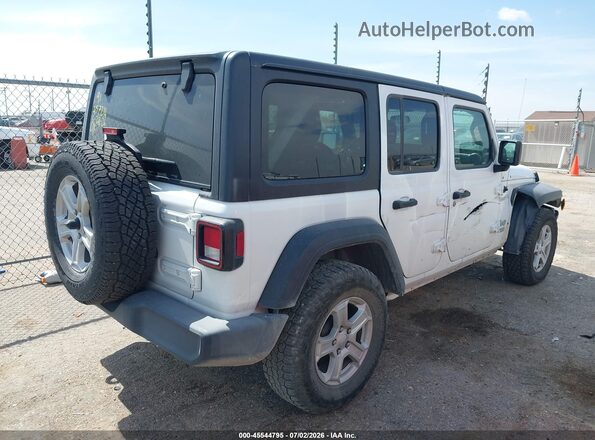 1C4HJXDN5MW630775 2021 JEEP WRANGLER UNLIMITED Белый Задняя правая четверть