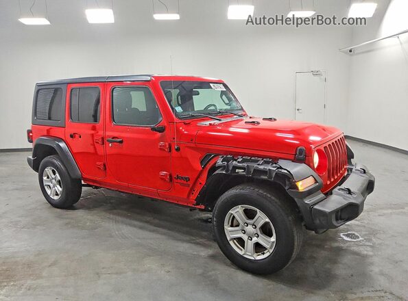 1C4HJXDN5MW645504 2021 JEEP WRANGLER Red Առջևի աջ