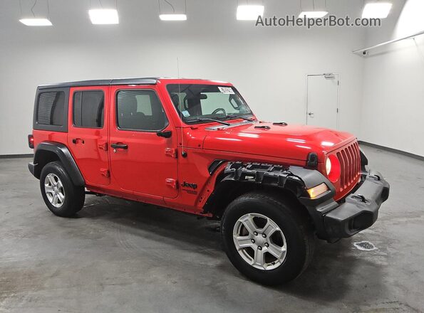 1C4HJXDN5MW645504 2021 JEEP WRANGLER Red 