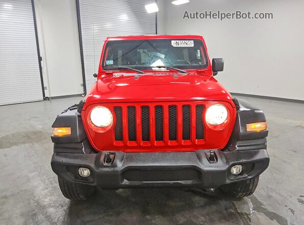 1C4HJXDN5MW645504 2021 JEEP WRANGLER Red Դիմացի տեսք