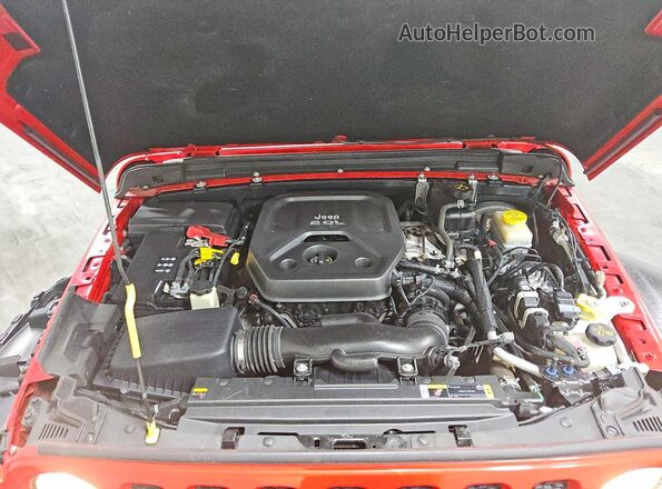 1C4HJXDN5MW645504 2021 JEEP WRANGLER Red Սալոնի հետևի տեսք