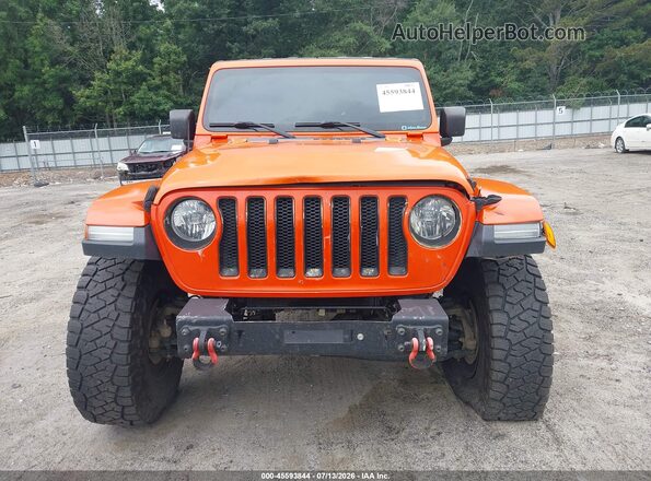 1C4HJXDN6JW196863 2018 JEEP WRANGLER UNLIMITED Orange უკანა სალონის ხედი