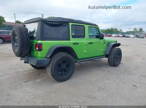 1C4HJXDN6JW237248 2018 JEEP WRANGLER UNLIMITED Green Tył prawy