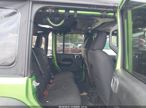 1C4HJXDN6JW237248 2018 JEEP WRANGLER UNLIMITED Green Widok naklejki z numerem VIN
