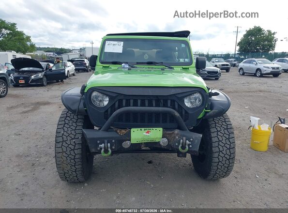 1C4HJXDN6JW237248 2018 JEEP WRANGLER UNLIMITED Green Widok zestawu wskaźników