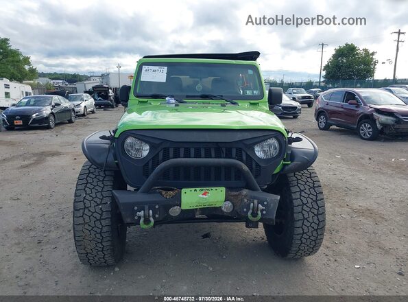 1C4HJXDN6JW237248 2018 JEEP WRANGLER UNLIMITED Green Widok z przodu