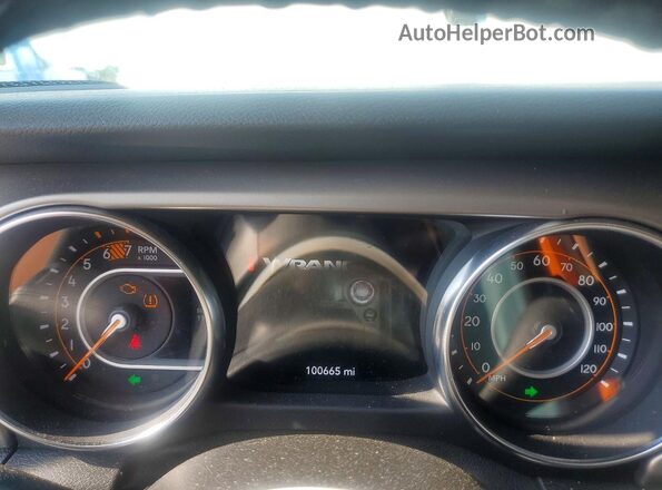 1C4HJXDN6LW351284 2020 JEEP WRANGLER White Вид щитка приладів