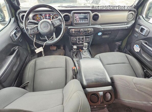 1C4HJXDN6MW714541 2021 JEEP WRANGLER Green Vista del salpicadero