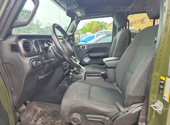 1C4HJXDN6MW714541 2021 JEEP WRANGLER Green Vista interior delantera