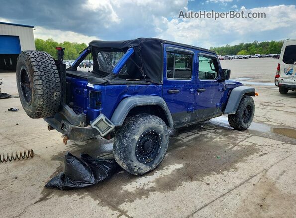 1C4HJXDN7JW197309 2018 JEEP WRANGLER Blue Задня права чверть