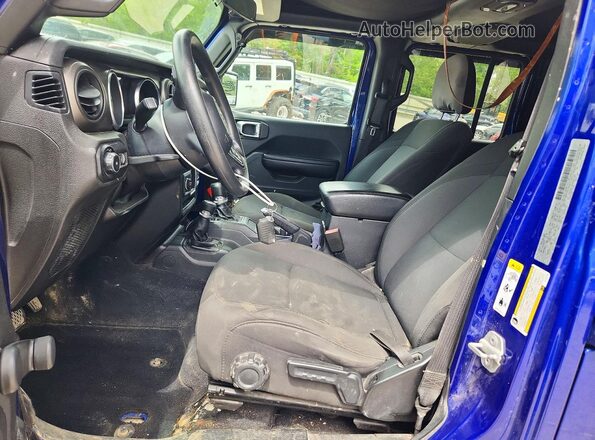 1C4HJXDN7JW197309 2018 JEEP WRANGLER Blue Вид салону спереду