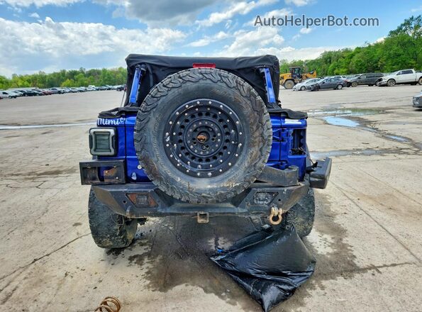 1C4HJXDN7JW197309 2018 JEEP WRANGLER Blue Вид ззаду