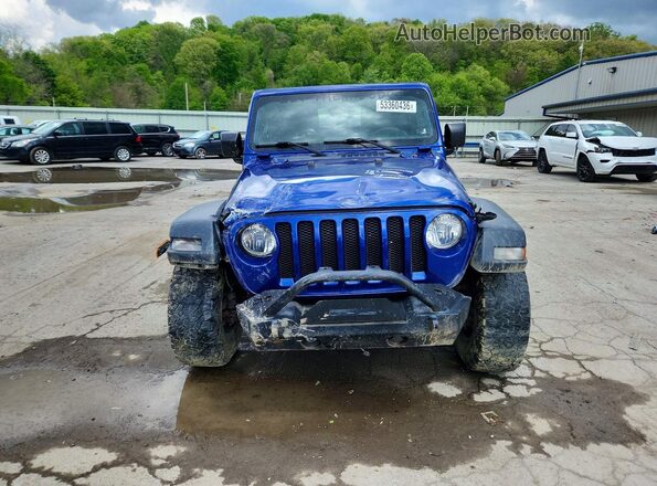 1C4HJXDN7JW197309 2018 JEEP WRANGLER Blue Вид спереду