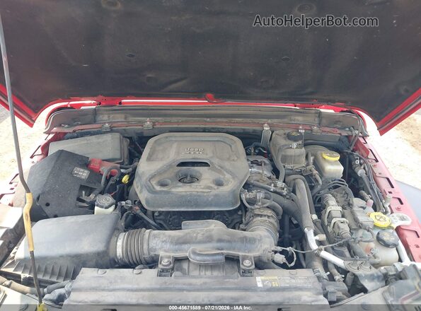 1C4HJXDN7KW594665 2019 JEEP WRANGLER UNLIMITED Red Вид ззаду