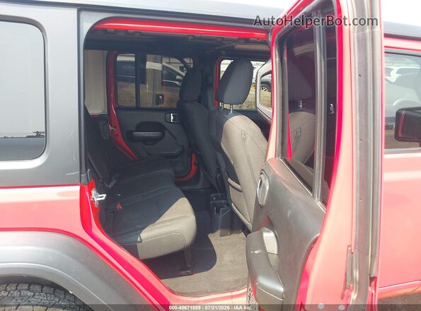 1C4HJXDN7KW594665 2019 JEEP WRANGLER UNLIMITED Red Вид наклейки з VIN-кодом