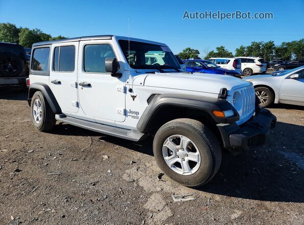1C4HJXDN7MW554427 2021 JEEP WRANGLER Белый Передняя правая четверть