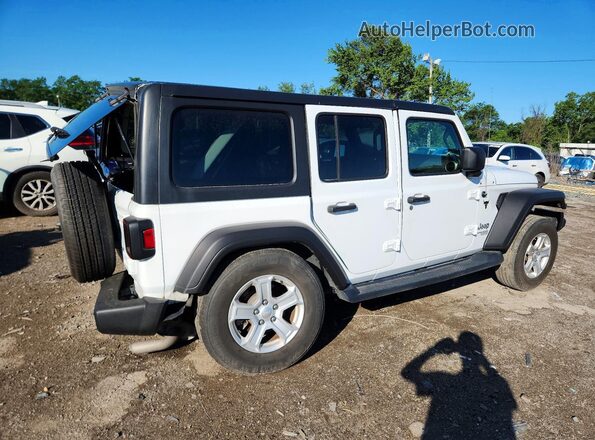 1C4HJXDN7MW554427 2021 JEEP WRANGLER Белый Задняя правая четверть