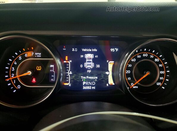 1C4HJXDN7PW522775 2023 JEEP WRANGLER White Instrument cluster view