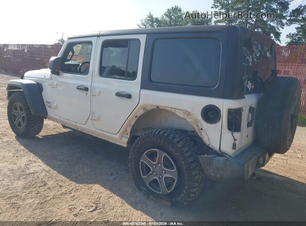 1C4HJXDN8JW199067 2018 JEEP WRANGLER UNLIMITED Белый Задняя левая четверть