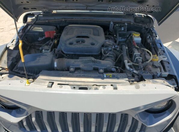 1C4HJXDN8LW198309 2020 JEEP WRANGLER Gray ძრავის განყოფილების ხედი